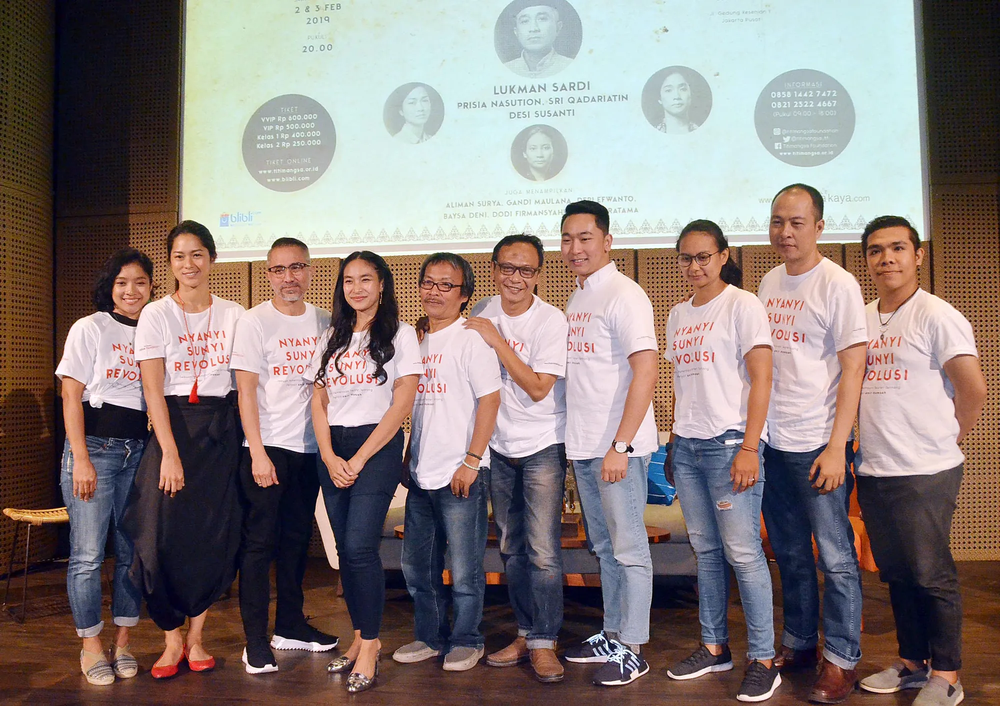 Happy Salma hadir dalam press conference pementasan Teater Amir Hamzah © KapanLagi.com/Muhammad Akrom Sukarya