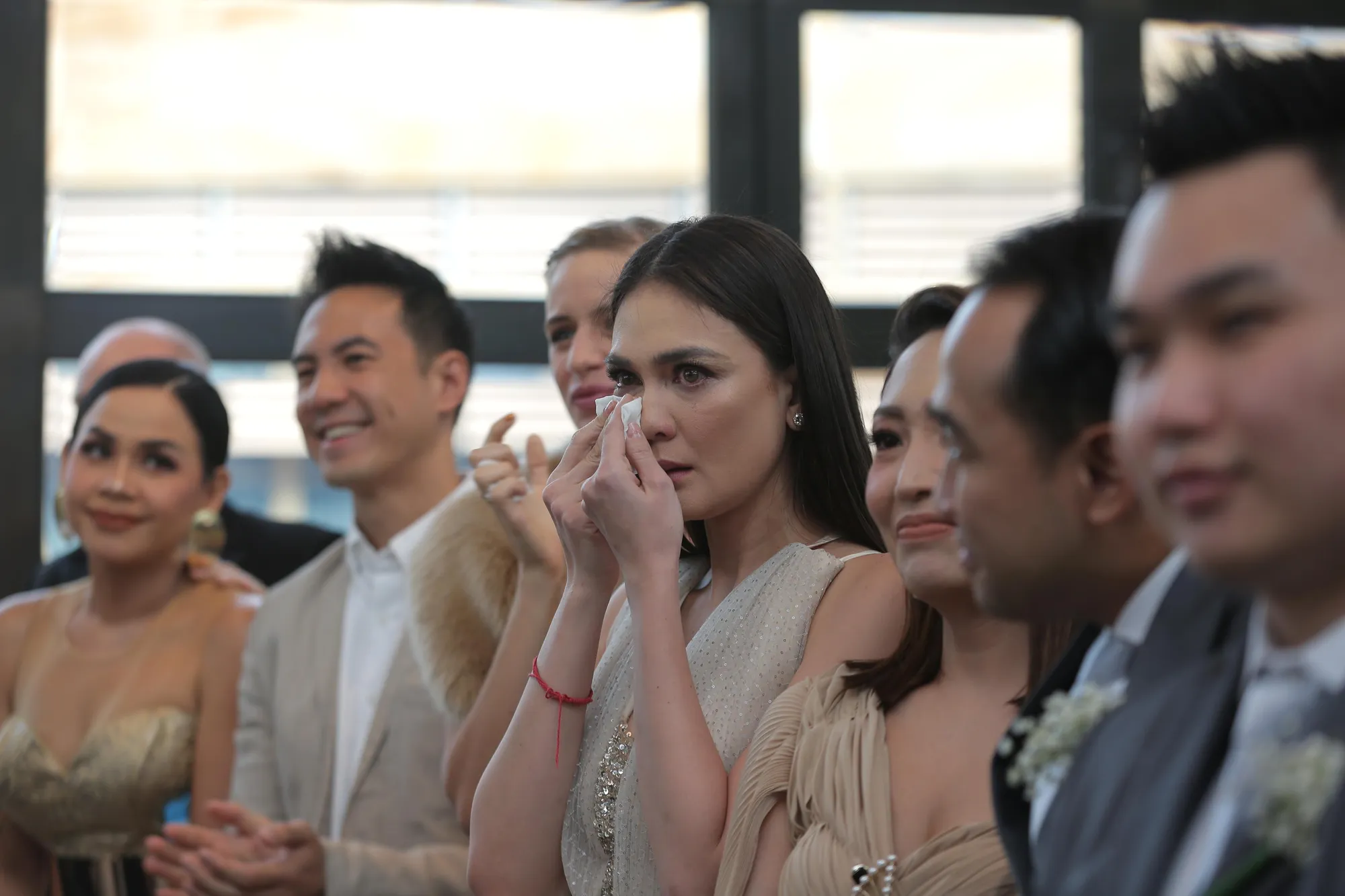 Luna Maya terharu melihat Edric menikah © KapanLagi.com/Budy Santoso