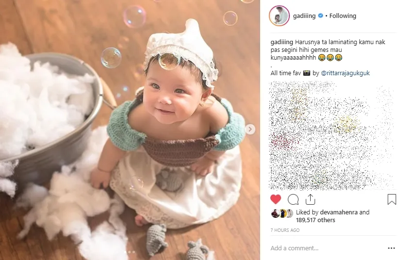 Credit: instagram.com/gadiiing, diambil 21/01/2019 pukul 19.29