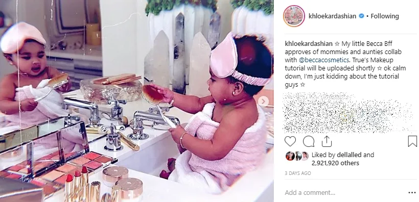 Credit: instagram.com/khloekardashian, diambil 21/01/2019 pukul 21.20