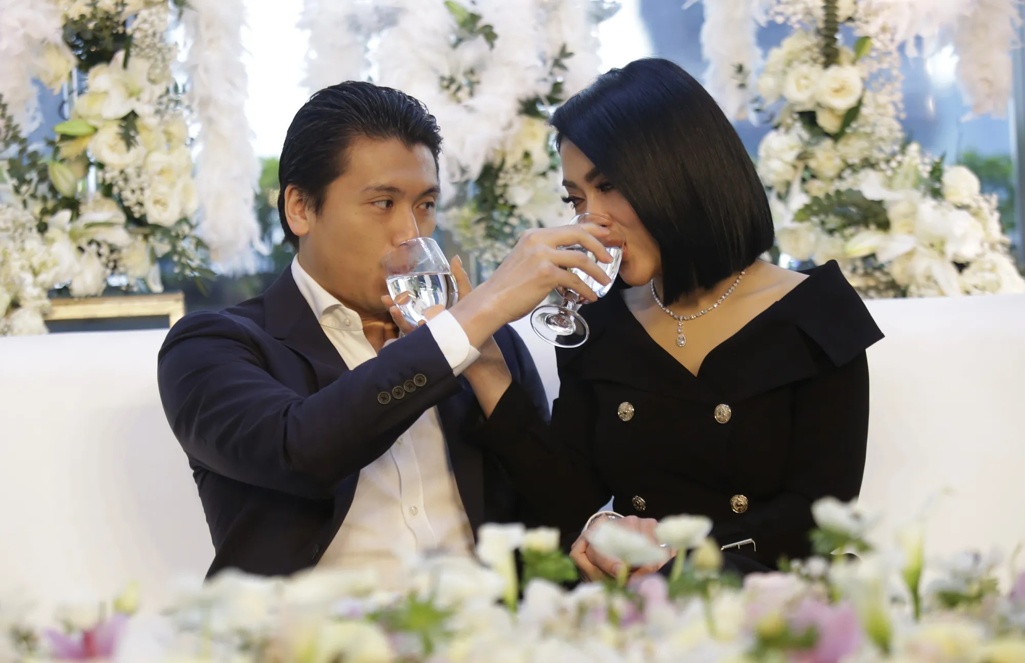 Reino Barack dan Syahrini © KapanLagi/Agus Apriyanto