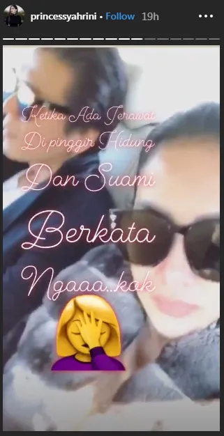 Reaksi Reino Lihat Jerawat Syahrini
