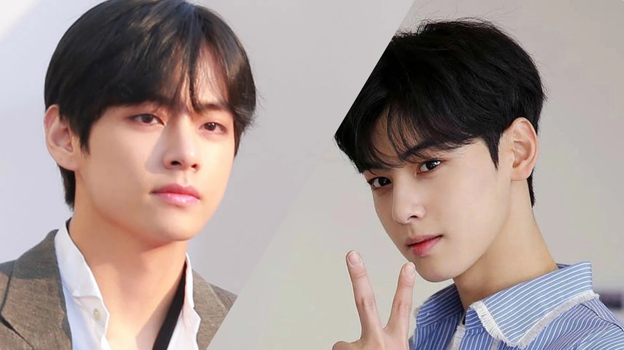 8 Foto Visual Bomb V BTS Vs Cha Eun Woo Beda Gantengnya Bikin