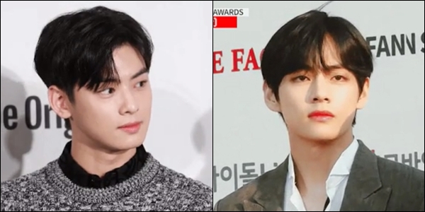 8 Foto Visual Bomb V BTS Vs Cha Eun Woo Beda Gantengnya Bikin