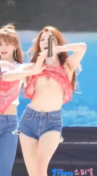 Fashion Disaster During K-Pop Idol Performance, Some Bras Slipped