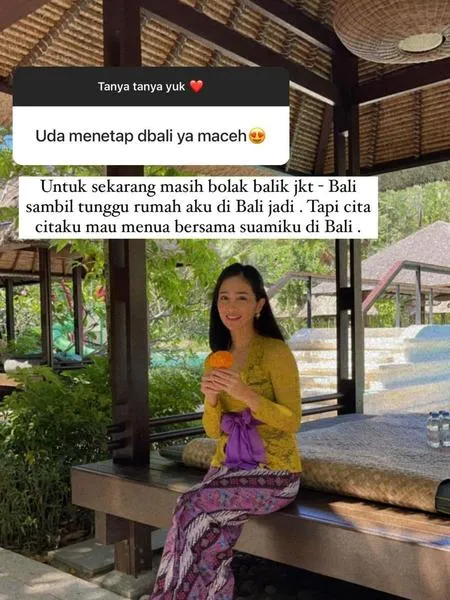 7 Potret Bunga Zainal dalam Balutan Kebaya Khas Bali, Dipuji Cantik & Buka Suara Soal Isu Pindah Agama