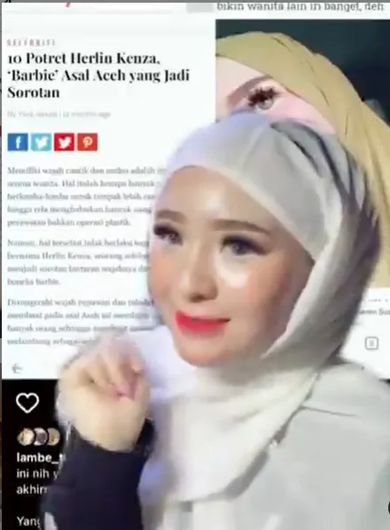 7 Potret Cantik Herlin Kenza Wanita Berhijab Asal Aceh Yang Viral Karena Mirip Barbie M Kapanlagi Com