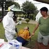 7 Potret Ekspresi Para Pemain 'DARI JENDELA SMP' Saat Test Swab, Sandrinna Michelle Ketakutan - Emiliano Santai Abis