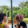 7 Potret Erika Carlina Main Basket Lagi Setelah Lahiran, Olahraga Sambil Momong Baby Andrew