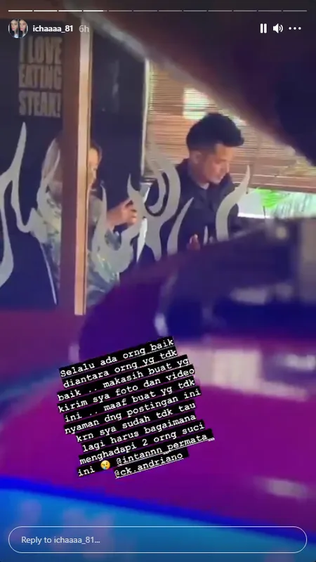 8 Foto Icha Beberkan Dugaan Perselingkuhan Choky Andriano, Ada Foto Mesra Hingga Saling Balas Status dengan Intan Permata