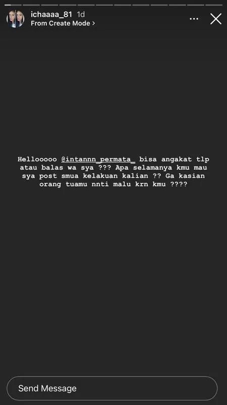 8 Foto Icha Beberkan Dugaan Perselingkuhan Choky Andriano, Ada Foto Mesra Hingga Saling Balas Status dengan Intan Permata