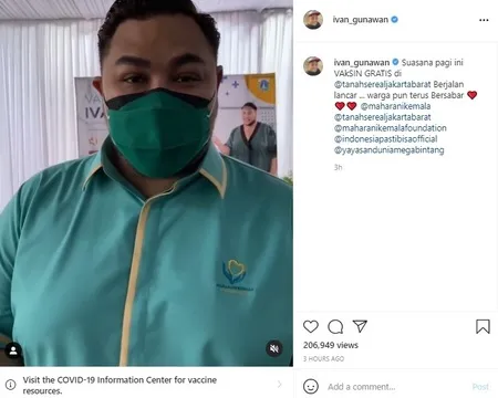 8 Potret Ivan Gunawan Adakan Vaksin Gratis Untuk 1000 Warga Jakarta, Tuai Banyak Pujian