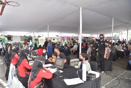 ANTV Gelar Sentra Vaksin Gratis, Sebarkan 1000 Dosis dan Juga Bagi-Bagi Paket Sembako