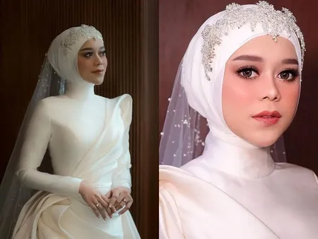 Bak Princess! Detail Mahkota Mewah Lesti di Acara Tasyakuran Pernikahan dengan Rizky Billar, Berkilauan Karya Rinaldy Yunardi