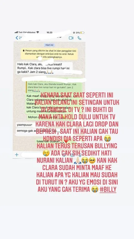 Foto-Foto Clara Gopa Nekat Bunuh Diri, Tangan Dibalut Perban ...