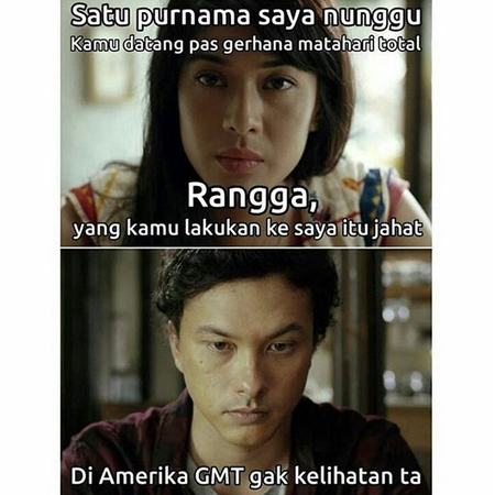 Foto 10 Meme Kocak Adegan Rangga Cinta Di Trailer Aadc 2 Kapanlagi Com