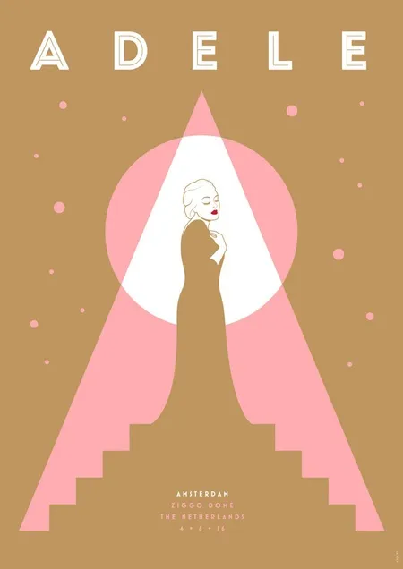 Foto: Adele, Bersinar Dalam Poster European Tour Limited-Edition