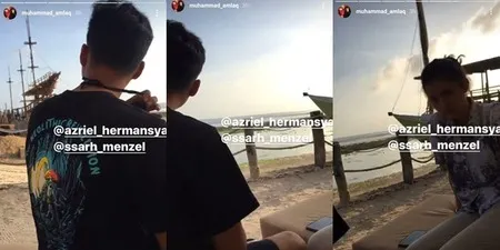 Foto Azriel Hermansyah Dan Sarah Menzel Pacar Cantiknya Putri Pemilik Hotel Di Bali Kapanlagi Com