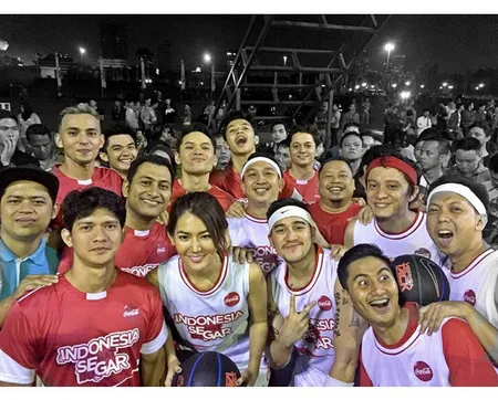 FOTO: Happy Ballers, Klub Basket Selebriti Motivator Hidup Sehat