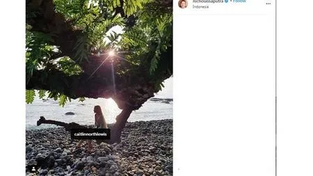 Foto Kebersamaan Nicholas Saputra dan Caitlin North Lewis, Sempat Bikin Iri Para Wanita