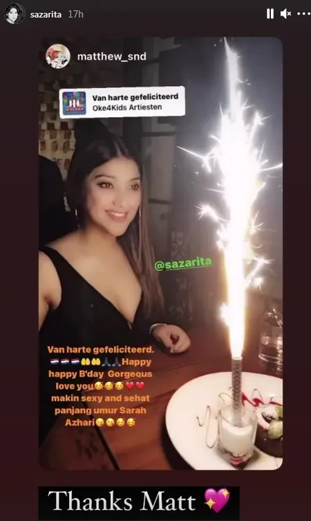 FOTO Sarah Azhari Rayakan Ultah ke-44, Pakai Baju Transparan - Hot Pamer Pakaian Dalam