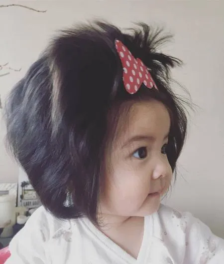 Foto Umur Baru 6 Bulan Bayi Asal Jepang Ini Miliki Rambut Lebat M Kapanlagi Com