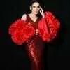 Gaya Ayu Ting-Ting di Anugerah Dangdut Indonesia Awards 2025, Menyala dengan Gaun Merah