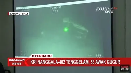 Kondisi Terbaru Kapal KRI Nanggala 402, Terbelah Jadi Tiga Bagian - Ditemukan di Kedalaman 838 Meter
