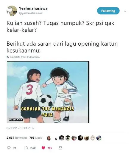 Kumpulan Twit Mahasiswa Yang Bikin Nostalgia Kartun Jadul