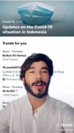 Potret Ali Hamza Bintang TikTok yang Viral Diboikot Netizen, Disebut Sebar Fitnah dan Kebencian