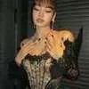 Potret Cantik Lisa BLACKPINK Pakai Dress Brokat di Event Bvlgari