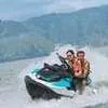 Potret Denny Caknan dan Bella Bonita Liburan di Danau Toba, Boncengan Main Jetski