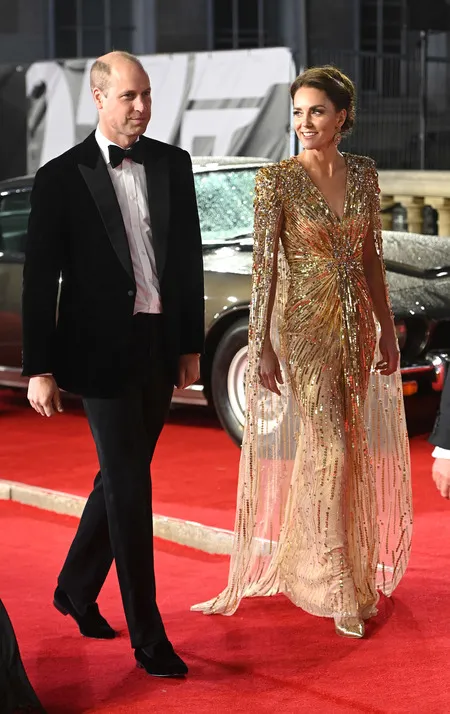 Potret Kate Middleton dan Pangeran William di Red Carpet Premier Film 'NO TIME TO DIE', Sang Princess Dipuji Cantik Oleh James Bond