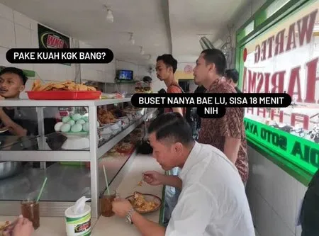 Sederet Meme Gokil Sindir Kebijakan Dine In atau Makan di Tempat Selama 20 Menit