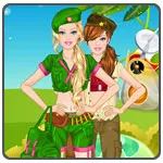 Barbie Army Style Dress Up