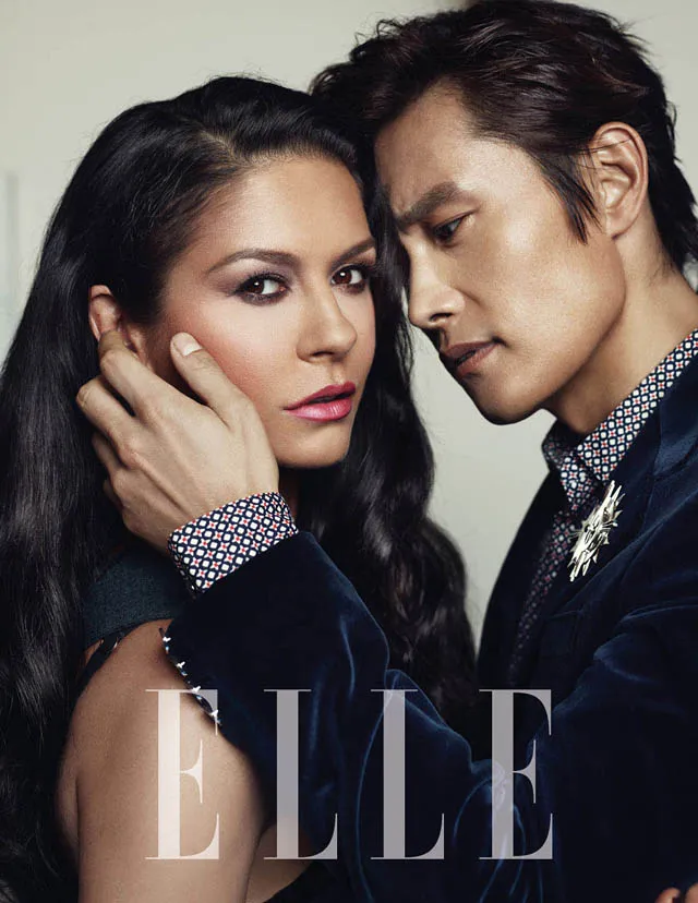 Lee Byung Hun dan Catherine Zeta Jones jalani pemotretan untuk Elle. ©allkpop