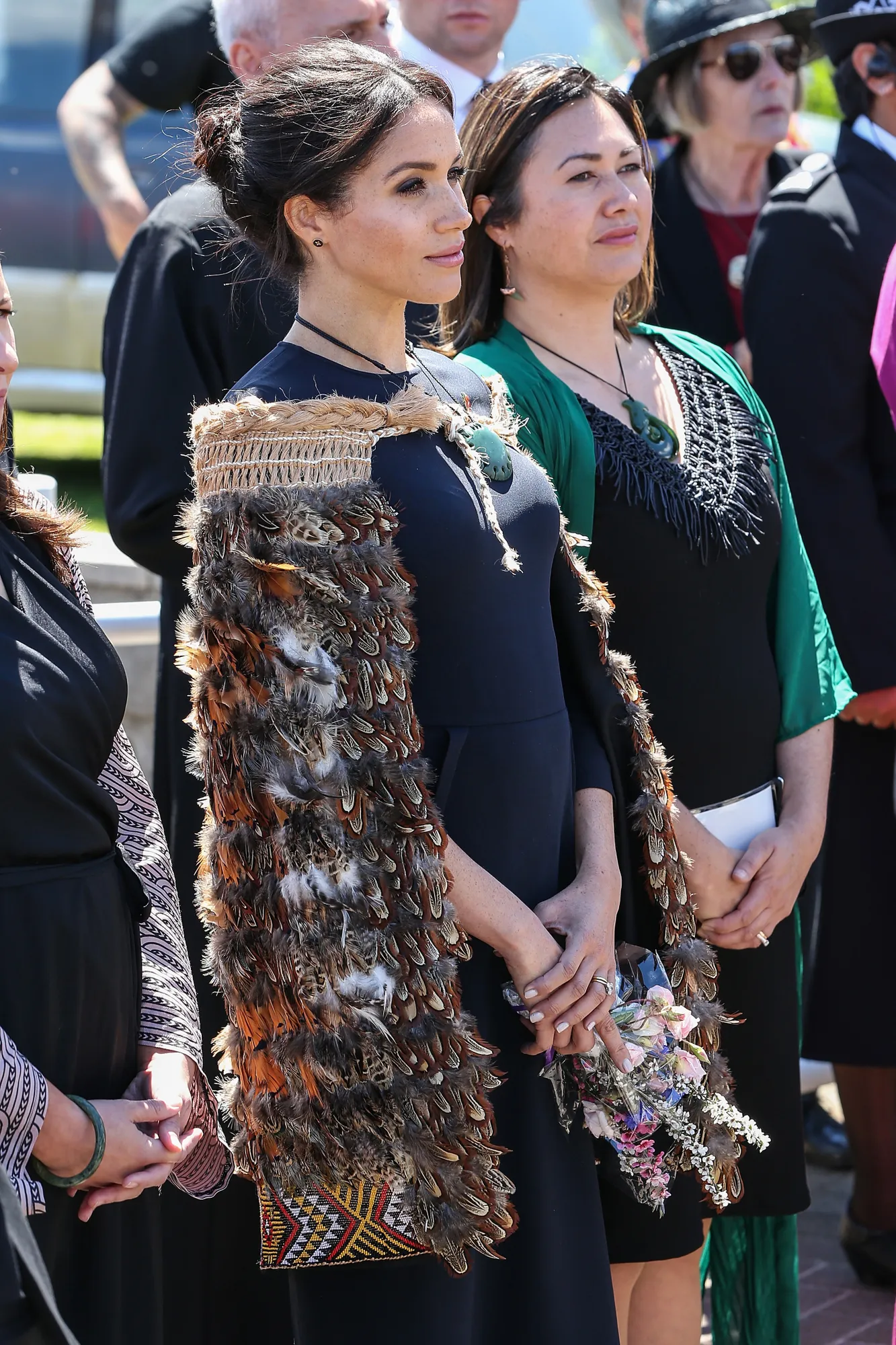 Meghan pamer baby bump © AFP