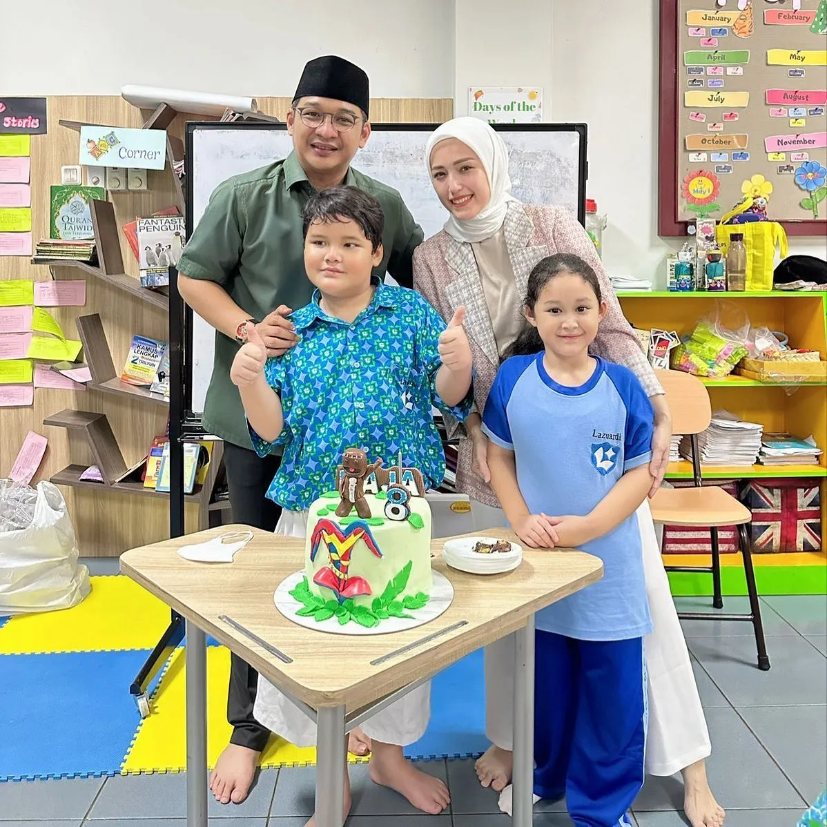 Momen ulang tahun Raja (credit: instagram.com/adeliapasha)