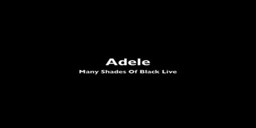 Adele - Many Shades Of Black (Terjemahan)