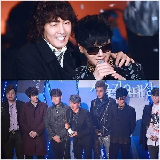 Super Junior meraih 2 award di SMA 2013 ©soompi.com