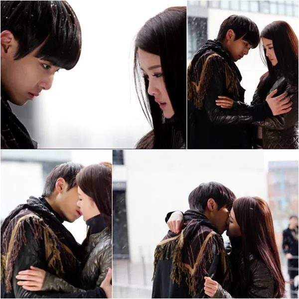 Adegan ciuman JR dengan Nam Bora. ©soompi.com