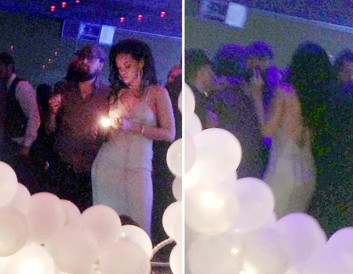 Foto kemesraan Rihanna dan Leonardo DiCaprio © splashnewsonline.com