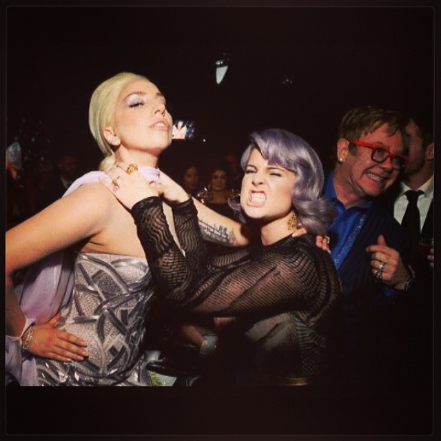 Lady Gaga dan Kelly Osbourne. Foto: Instagram/KellyOsbourne