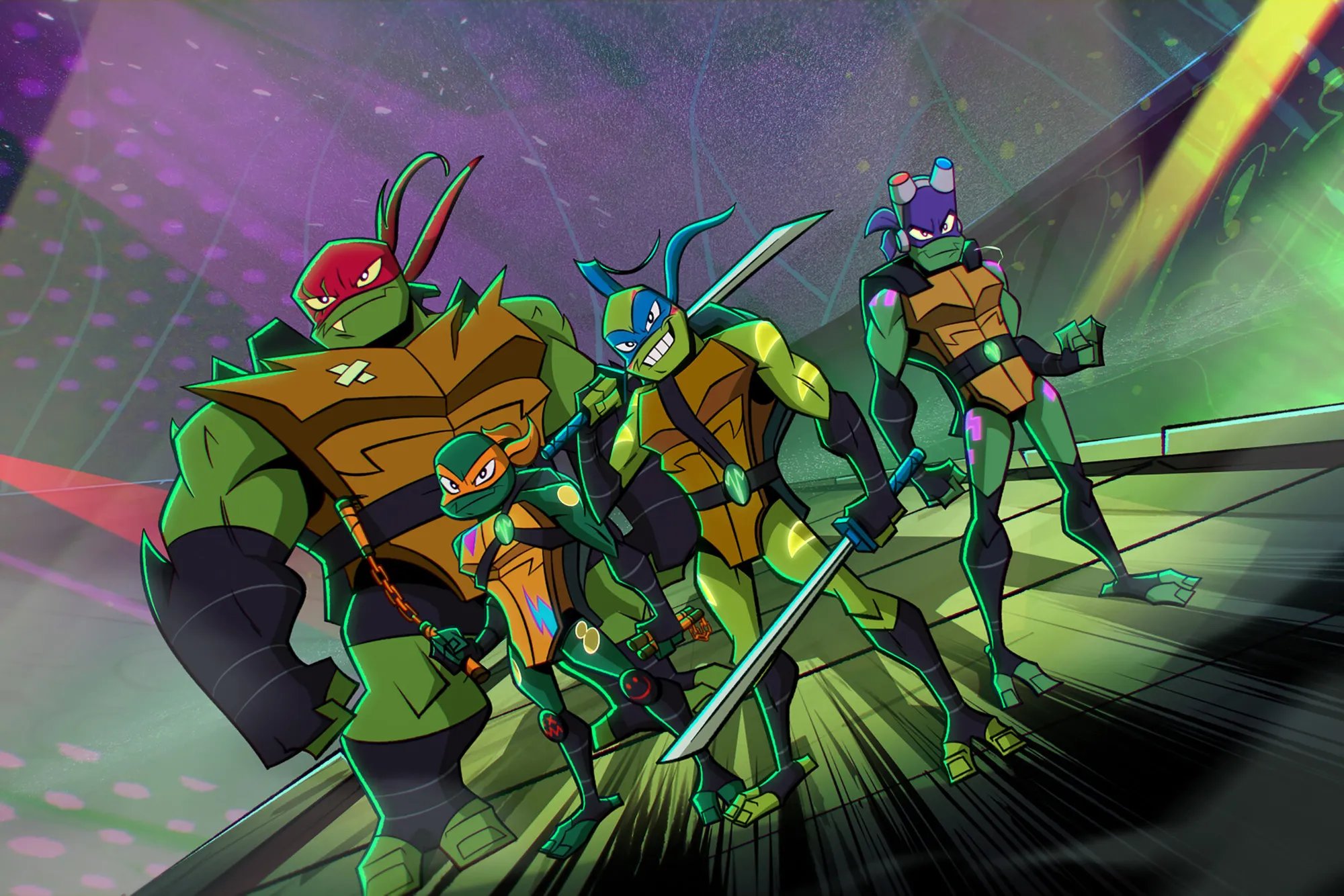 THE RISE OF TEENAGE MUTANT NINJA TURTLES.