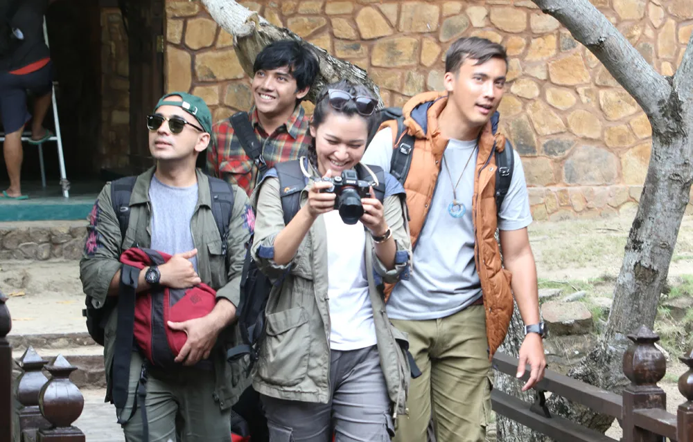 Hanya Twindy yang memiiki lisensi menyelam. (KapanLagi.com/Fikri Alfi)