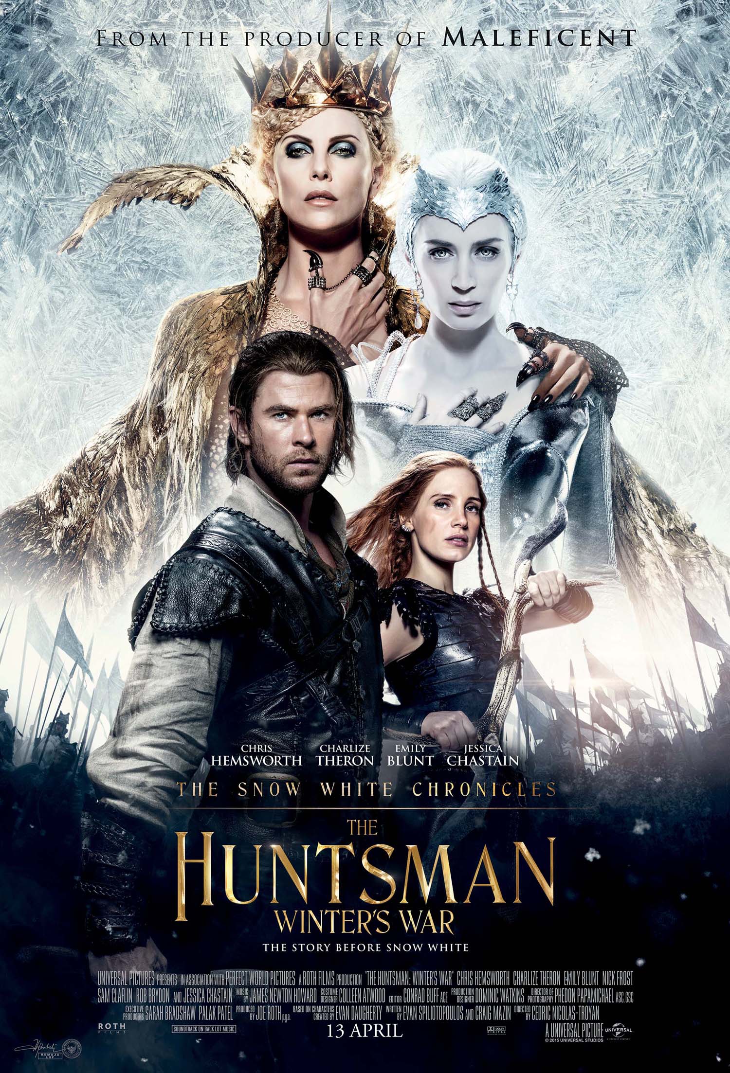 Siap-siap, THE HUNTSMAN: WINTER'S WAR bakal hadirkan pertempuran sengit dan kelam di bulan April ini © Omega Film/Universal Pictures