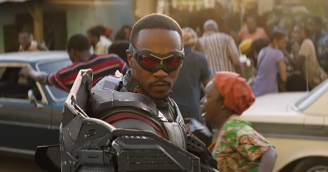 Anthony Mackie sebagai Sam Wilson/Captain America (cr: Marvel Studios)