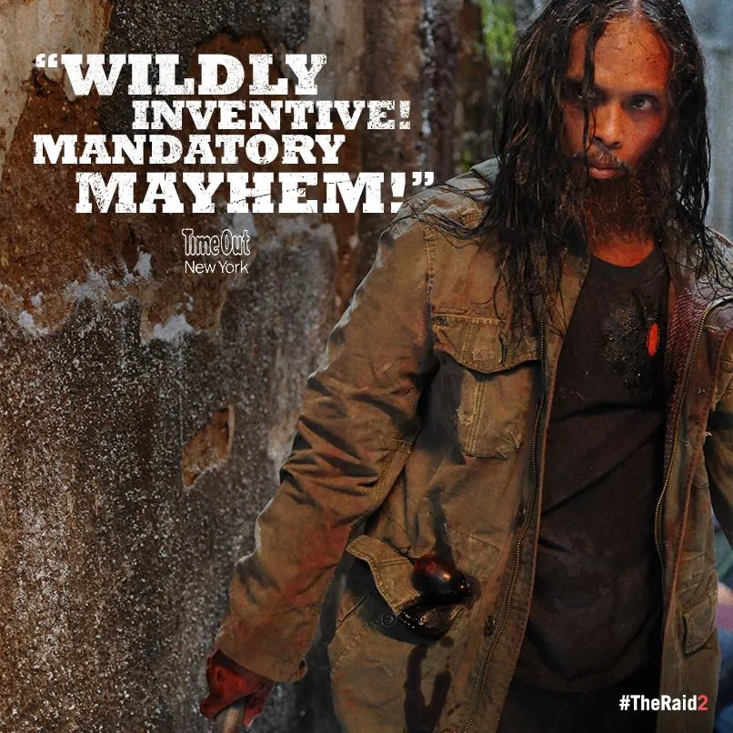 Yayan Ruhian dalam film The Raid: Berandal @facebook.com/TheRaidUS
