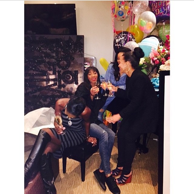 Suasana pesta ulang tahun Rihanna © Instagram/Rihanna