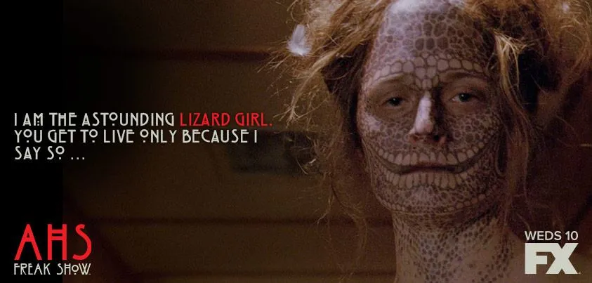 The Lizard Girl dalam FREAK SHOW / © facebook.com/americanhorrorstory